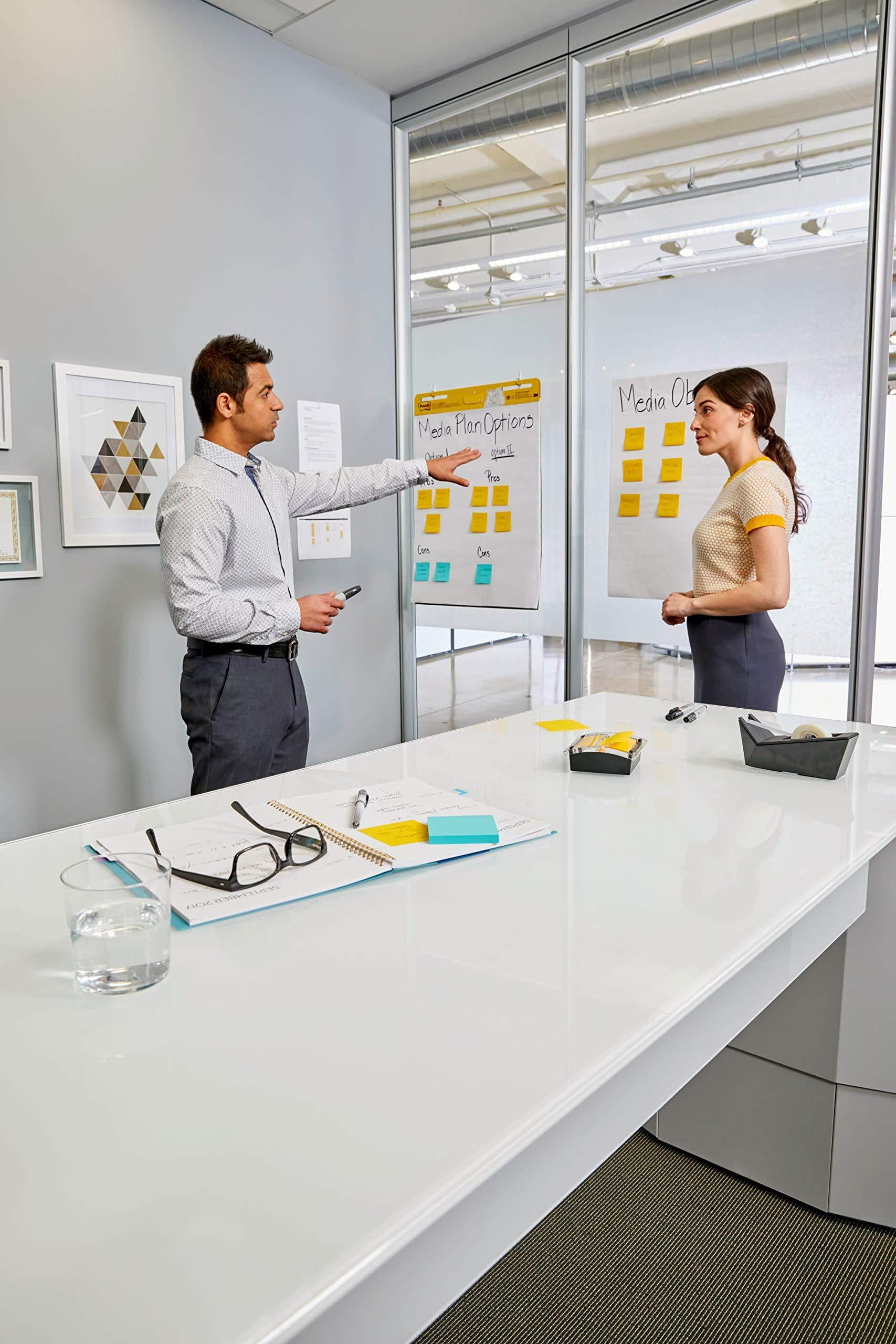 Post-it Pop-up Notes Dispenser, 3x3 in, Black Base Clear Top (DS330-BK) 3" x 3"