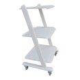 thumbnail image 4 of TECHTONGDA 3-Tier Medical Equipment Surgical Equipment Trolley Mobile Cart Medical Steel Cart Utility Rolling Cart Trolley for Office Home Kitchen Beauty Salon, 4 of 10