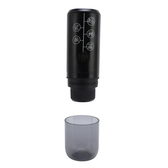 Portable Electric Espresso Machine, 17Bar Pressure Travel Coffee Maker, Car Coffee Maker for Camping Hiking Office Powder and Capsules Compartment Outdoor