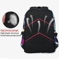 thumbnail image 4 of Shark Print Waterproof Laptop Backpack with USB Port, Large Capacity Casual Bag for Travel, School & Daily Use, 4 of 6