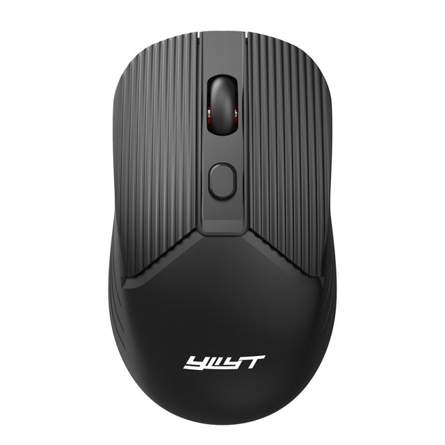 YWYT G862 2.4G Ratón inalámbrico 3 engranajes DPI ajustable Diseño ergonómico Plug and Play para com YWYT Sin pilas/Negro