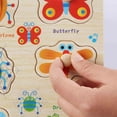 thumbnail image 3 of Wooden Montessori Toddler Puzzles for 1 2 3 4 Years Old, Fruit Vegetable Number Letter, Kids Preschool Educational Peg Puzzle Set, 3 of 5
