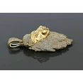 thumbnail image 3 of 3 Ct Round Moissanite Custom Hip Hop Men's Pendant 14K Yellow Gold Plated, 3 of 3