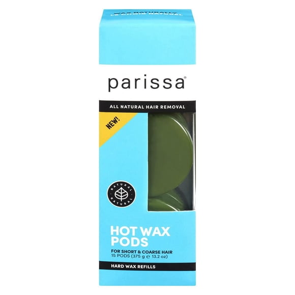 Parissa Hard Wax Refill Pods for Coarse Hair | No-Strip Wax | 15 Pods | Brazilian, Bikini & Face | Sensitive Skin | 375g (13.2 oz)