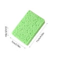 thumbnail image 3 of Tyidzon 2Pc Cleaning Sponges Kitchen Odor Free Reusable Dish Sponge Ideal for All Hard Surfaces Kitchen Sponges for Effective and Safe Cleaning Green, 3 of 7