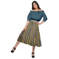 thumbnail image 2 of Moomaya Jupe en Coton avec Taille Élastique à Enfiler Jupe Évasée Imprimée Tenue d'Été, 2 of 5