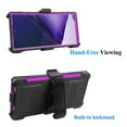 thumbnail image 6 of FIEWESEY for Samsung Galaxy S22 Ultra Case,Heavy Duty High Impact Resistant Armor Holster Defender Case with Kickstand + Swivel Belt Clip Holster for Samsung Galaxy S22 Ultra(Purple), 6 of 6