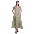 thumbnail image 1 of Moomaya Robe Longue Maxi pour Femmes à Manches Courtes, Robe Formelle/décontractée avec Poches P-TTG, 1 of 6