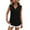 Black, variant on Zoeecloth Women's Sleeveless T Shirt Tops for Womens Summer V-Neck Loose Button Tank Tees Shirt for Female S-XXL