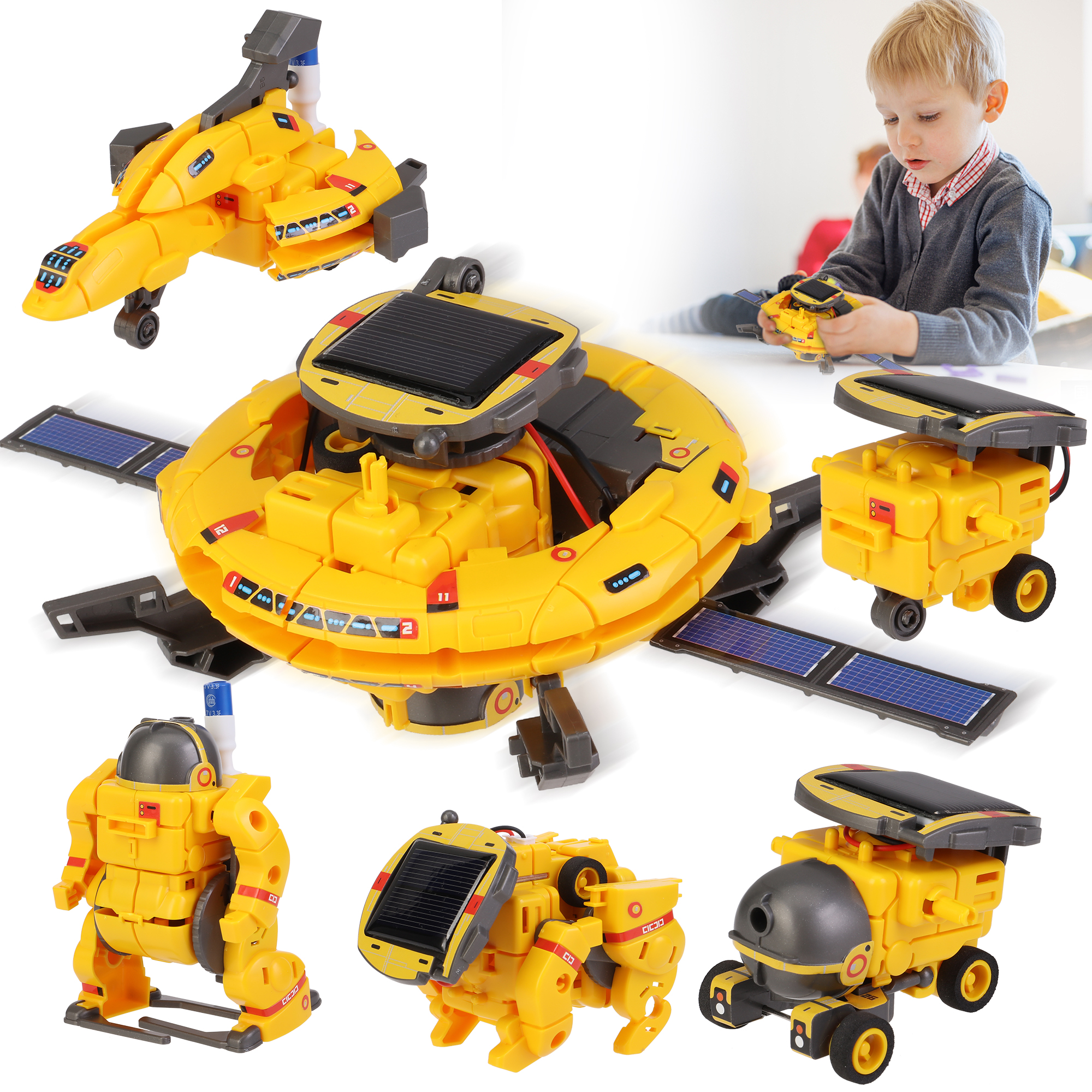 Solar Robot Toys 6in1 Science Kits for Kids, Learning Educational