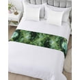thumbnail image 5 of Bed Runner Scarf Queen Size, Forest Stain Bed Runners & Scarves for Foot of Beds, Nature Green Tree Spring Scenic Woodland Decorative Bedding Runner Scarf for Hotel Home Bedroom 83 x20 Inch, 5 of 6