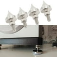 thumbnail image 1 of 4 Pcs Pointes de Haut-Parleur, Pointes de Pied pour Haut-Parleur en Acier Inoxydable avec Hauteur Réglable, Pointes de Pied Isolées pour Cadre de Haut-Parleur, Lecteur CD DVD, 1 of 8