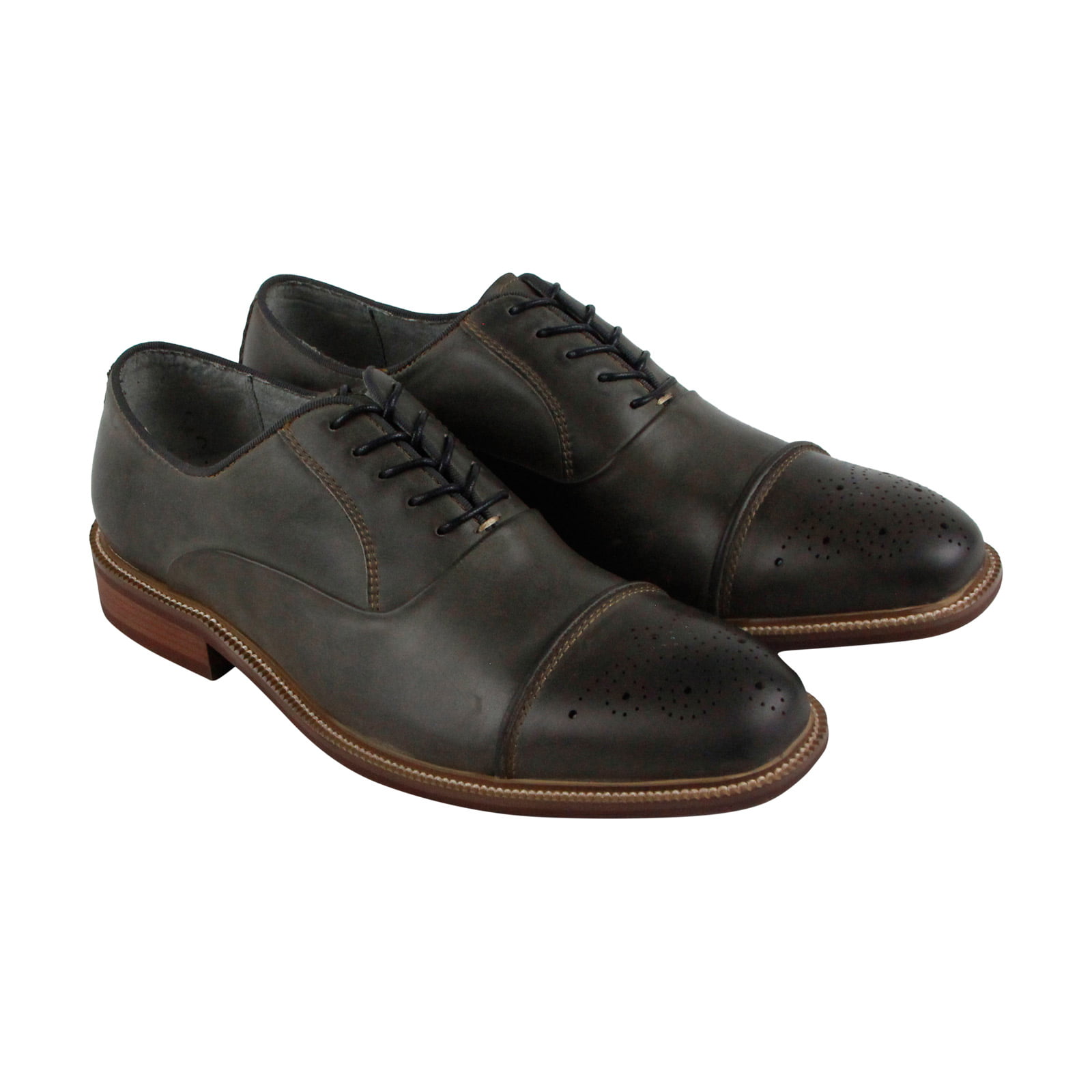 Kenneth Cole - Kenneth Cole New York Stoan Oxford Mens Gray Casual ...