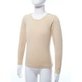 thumbnail image 5 of Haitryli Kids Thermal Underwear Warm Base Layer Tops Girls Slim Shirts Long Sleeve Tunics Tee Type B Nude 12-14, 5 of 7