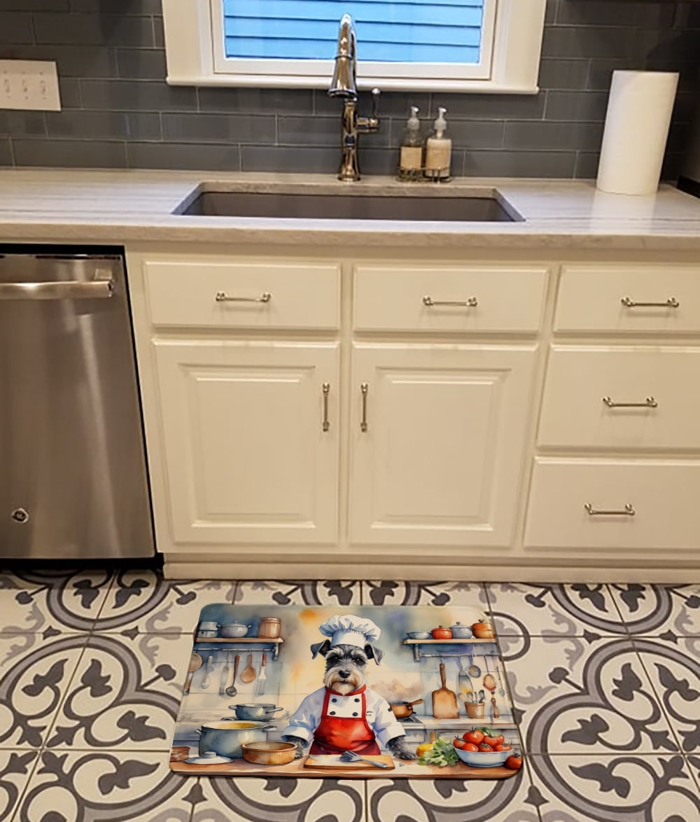 Yorkie Yorkshire Terrier The Chef Memory Foam Kitchen Mat