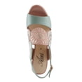 thumbnail image 3 of Azura Women's Embroidery Pumps & Heels - Geometric Design, Adjustable Ankle Strap, Transparent Cylindrical Heel, 3 of 8