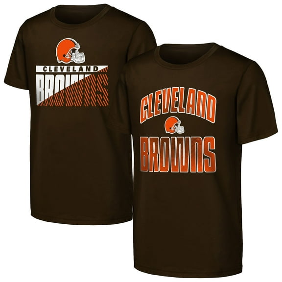 Youth Outerstuff  Brown Cleveland Browns Never Quit 2-Pack T-Shirt Set