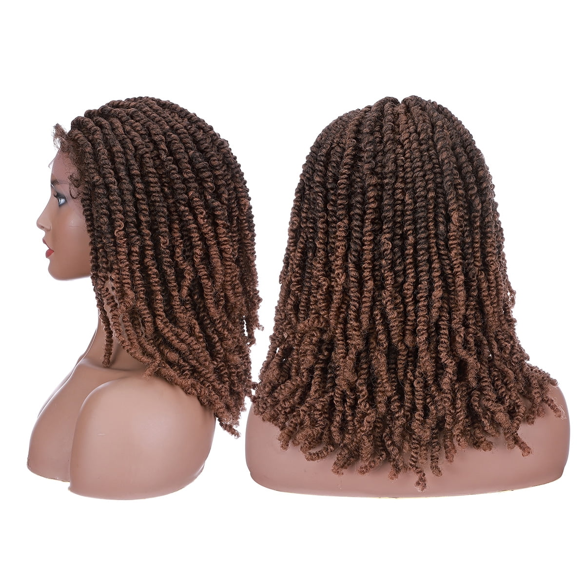 SEGO 3"X3" Swiss Lace Front Unknotted Spring Twist Braided Wigs for Women  100% Hand-Braided Senegal Wig Handmade Synthetic Lightweight Black Braids  Wigs - Walmart.com