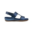 thumbnail image 2 of Easy Spirit Womens Hazel Leather Embellished Flat Sandals, 2 of 3