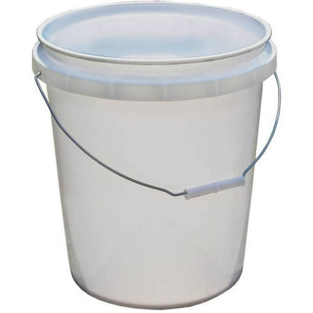 Encore Plastics 5-Gallon Pail, White (Best Paint For Plastic Buckets)