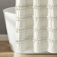 thumbnail image 3 of Lush Decor , Rideau de Douche en Coton Teint en Fil Rayé Vintage Neutre, 72 Pouces x 72 Pouces, 3 of 6
