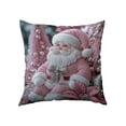 thumbnail image 2 of Christmas Pink Pillow Covers 17.7x17.7 Inches Decorative Pillow Cases Soft Fabric Hidden Zipper Home Holiday Decor Seasonal Decoration, 2 of 5