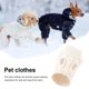 thumbnail image 4 of Suéter de punto de cuello alto para mascotas, ropa térmica transpirable para perros y gatos de invierno (blanco) Likrtyny Para estrenar, 4 of 8