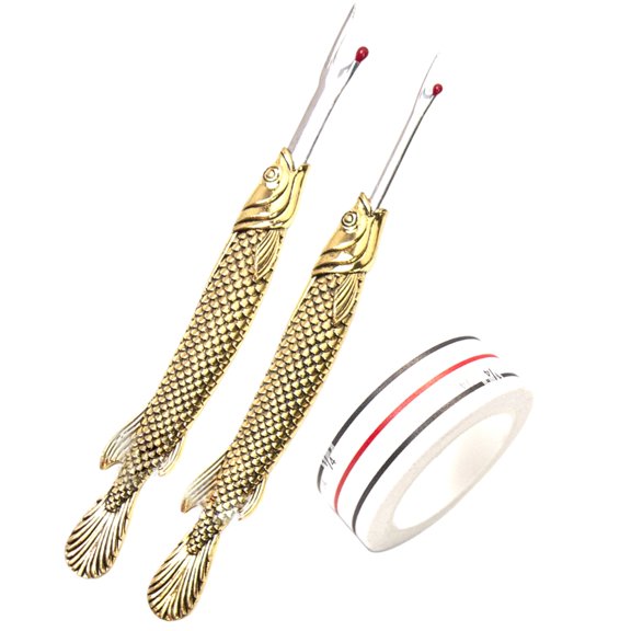 2Pcs Metal Seam Rippers and Sewing Positioning Tape