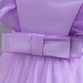 thumbnail image 5 of Spazoro Toddler Baby Girls Dress Skirts, Sleeveless 2025 Saving Bowknot Princess Pageant Party Birthday Wedding Mesh Dresses for Child Girls Purple Size 4-5 T, 5 of 9