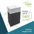 thumbnail image 4 of Clean Cubes Multi 30-Gallon Pop-Up Trash Bins, 3-Pack, Black – Disposable, Collapsible, with Fitted Trash Bags, 4 of 7