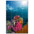 thumbnail image 1 of Picture-Tiles.com: Coral Ceramic Tile Wall Mural WAL500404-46S. 17"W x 25.5"H using (24) 4.25" x 4.25" Ceramic Tiles-Satin Finish, 1 of 3