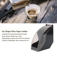 thumbnail image 3 of Fan Shape Filter Paper Box, Compact Acrylic Coffee Paper Container With Dustproof Cover, Convenient For Storing Conical Coffee Filter Paper, 3 of 8
