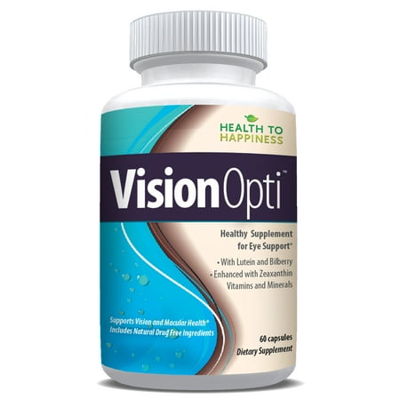 Vision Opti Great Eye Health Supplement | Supports Vision and Macular Health with Lutein Zeaxanthin Selenium Zinc and Vitamins A and C | 60 Caps