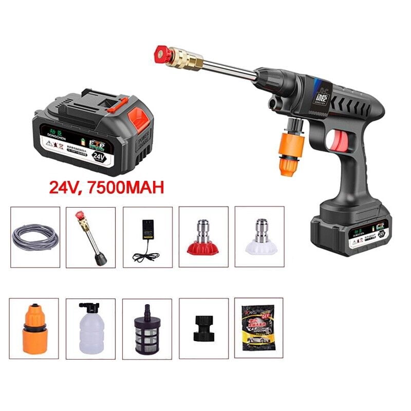 Portable Cordless Car High Pressure Washer Jet Water Wash Cleaner Gun +1 Battery