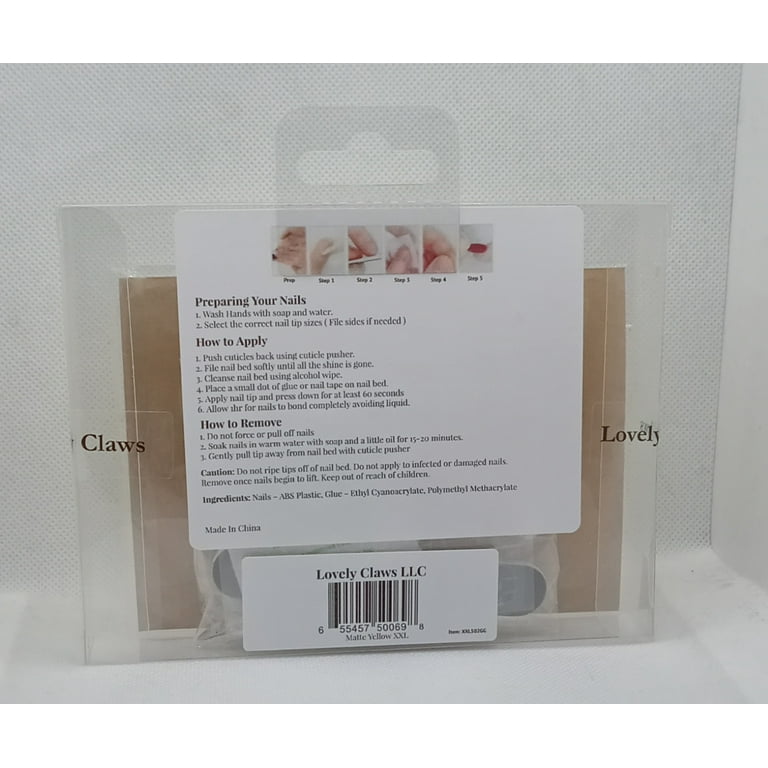 Lovely Claws Matte Dark Nude 2XL Press on Nail set