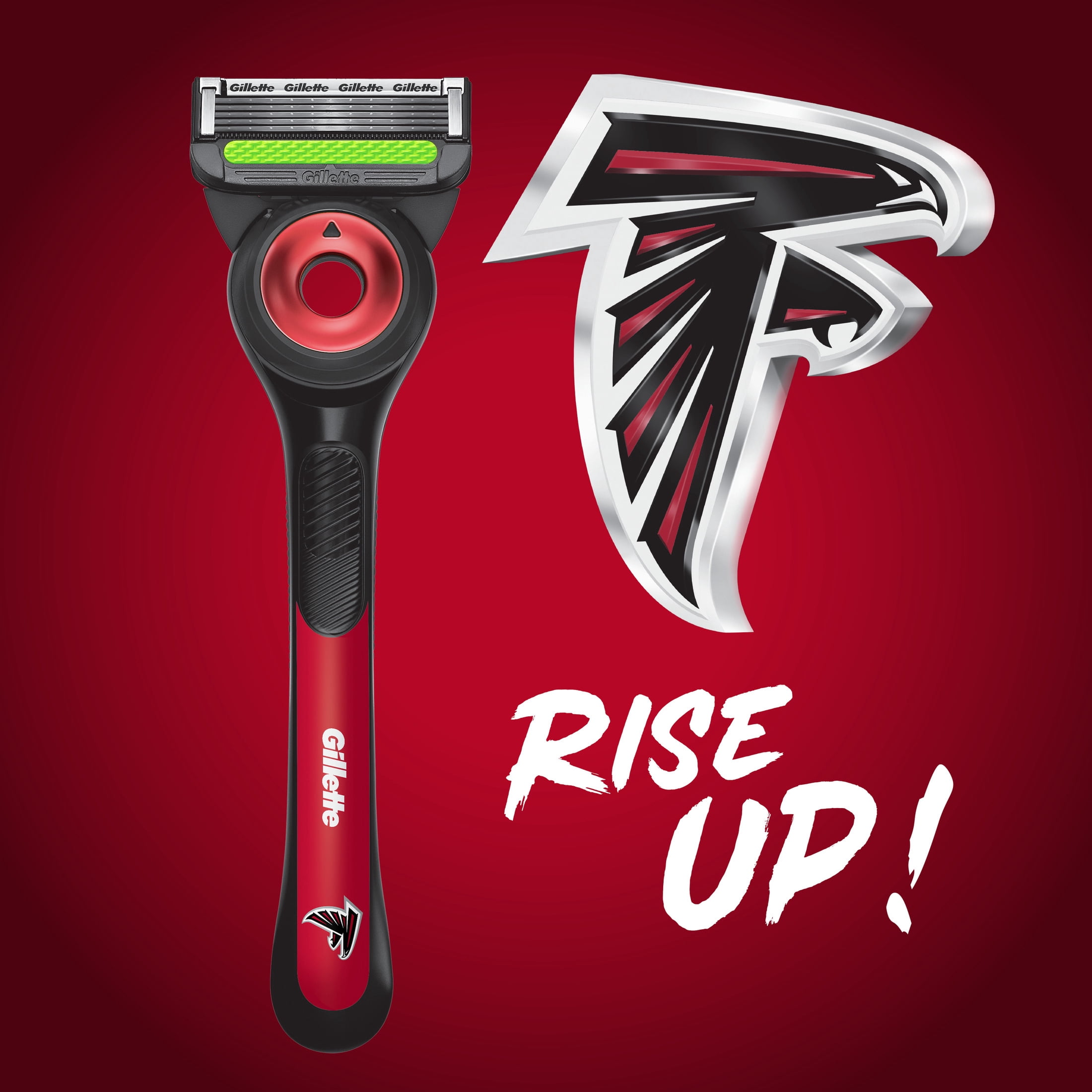Gillette Labs Official Falcons Licensed Razor for Men, Perfect for Game Day Grooming, Gillette Labs with Exfoliating Bar, 1 Handle, 1 Blade Refill