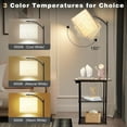 thumbnail image 2 of Floor Lamp with Table, End Tables with Charging Station(USB & Type-C & AC Port), 3 Color Temperatures 9W LED Bulb, Modern Shelves Side Table for Bedroom, Living Room, 2 of 5