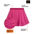 thumbnail image 4 of RBX Girls Athletic Skorts Performance Scooter Skirt for Girls with Shorts Underneath 2 Pack, 4 of 7