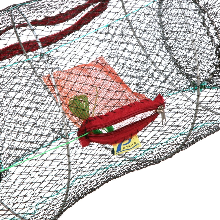Promar Collapsible Crawfish/Bait Trap Black Netting 24x12 TR-503