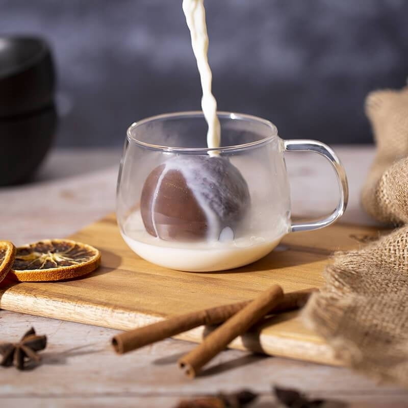 Sweet Bombs Hot Chocolate Bombs, Rich Milk Chocolate, Hot Cocoa Powder, and Mini Marshmallows, Just Add Warm Milk, Made in North America, 3 Gift Boxes of 4pcs/box, 3-pack