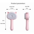 thumbnail image 2 of Pet Grooming Brush Electric Spray Massage Comb for Cats and Dogs, 2-in-1 Hair Removal Cleaning Brush with Fine Teeth, One-Touch Mist Groomer for Shedding Fur Blue, 2 of 5