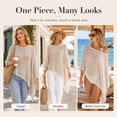 thumbnail image 5 of The Fleece Summer Poncho for Women, Elegant Lightweight Sheer Open Knit Mesh, for Outdoor Travel, 5 of 8
