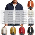thumbnail image 7 of FRSASU Men's Lightweight Windbreaker Jacket Stand Collar Zip Side Pocket Elastic Cuff Casual office Coat Red, 7 of 7