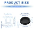 thumbnail image 2 of Uxcell 3 Pcs Tapón de Silicona en Forma de T, Diámetro 70 mm/2.76 Pulgadas, Tapón de Silicona Impermeable Reutilizable para Sellar Agujeros Redondos en Equipos de Tuberías, Negro, 2 of 7