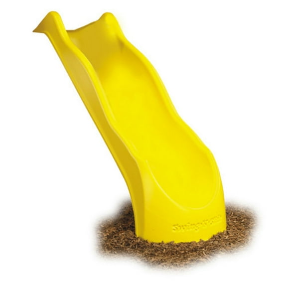 Swing-N-Slide Yellow Plastic Speed Wave Slide for Backyard Swing Sets with Lifetime Warranty, for 4 Foot Deck Heights