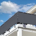 thumbnail image 2 of Écran de Confidentialité pour Balcon Écran de Confidentialité Imperméable Polyester (PES) 0.9 x 5m pour Jardin Extérieur avec Balcon, Anthracite, 2 of 5