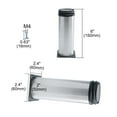 thumbnail image 2 of 6 Inch Furniture Legs Stainless Steel Feet Sofa Cabinet Shelves Leg Replacement Adjustable Height 5pcs, 2 of 7