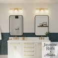 thumbnail image 3 of Hunter - Harlowe 3-light Luxe Gold, Medium Size Vanity Light, Dimmable, Modern Style, Urn Shaped, for Bedrooms, Dining, Living Rooms - 13185, 3 of 8