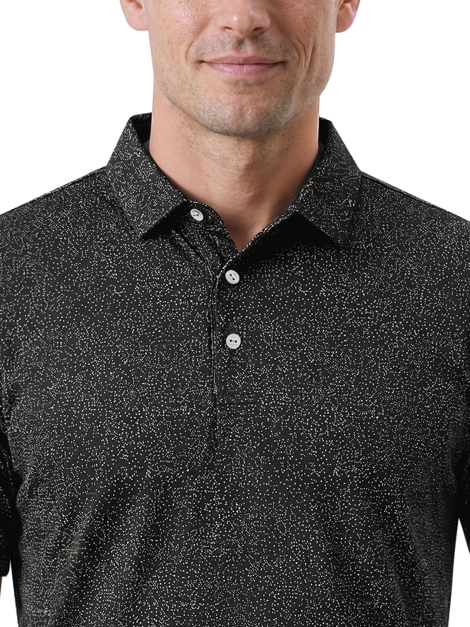 Ben Hogan Performance Men’s & Big Men's All-Over Micro-Confetti Short Sleeve Golf Polo Shirt, Sizes S-4XLT
