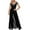 Black, variant on BLTIBY Jumpsuits for Women Dressy Summer Ladies Elegant V Neck Short Sleeve Off Shoulder Jumpsuit Fashion Sleepwear Loose Leg One Piece Slim Waisted Pants 2024 Black XXL